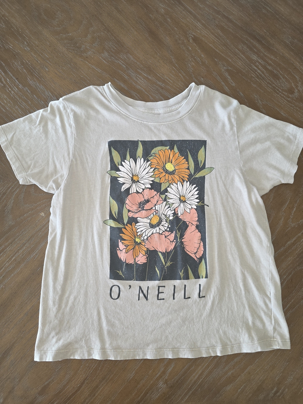 O'Neill White Floral Graphic Tee